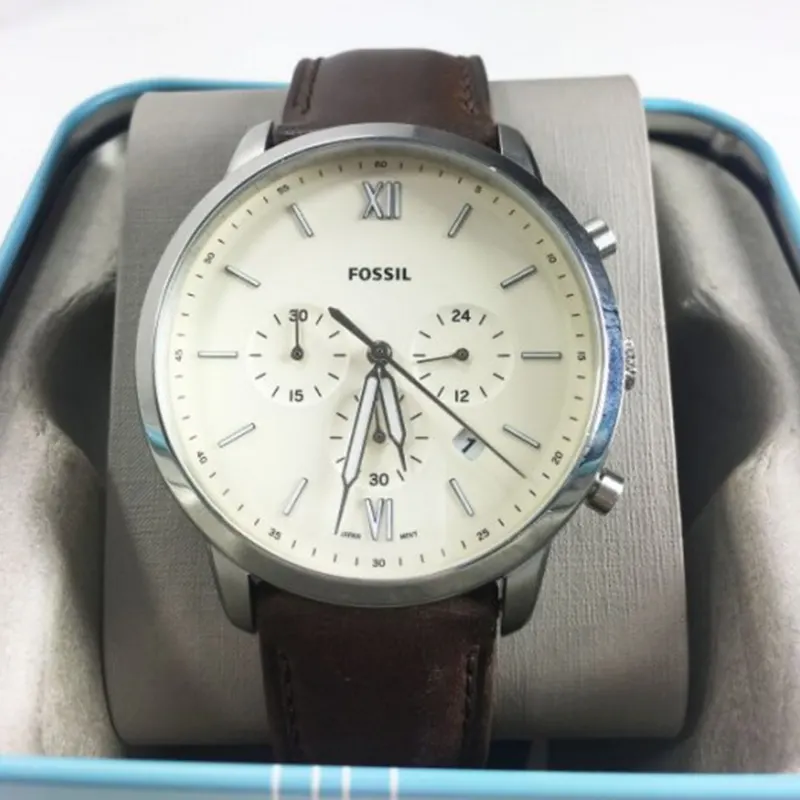 Fossil Neutra Chronograph Cream Dial Men’s Watch | FS5380